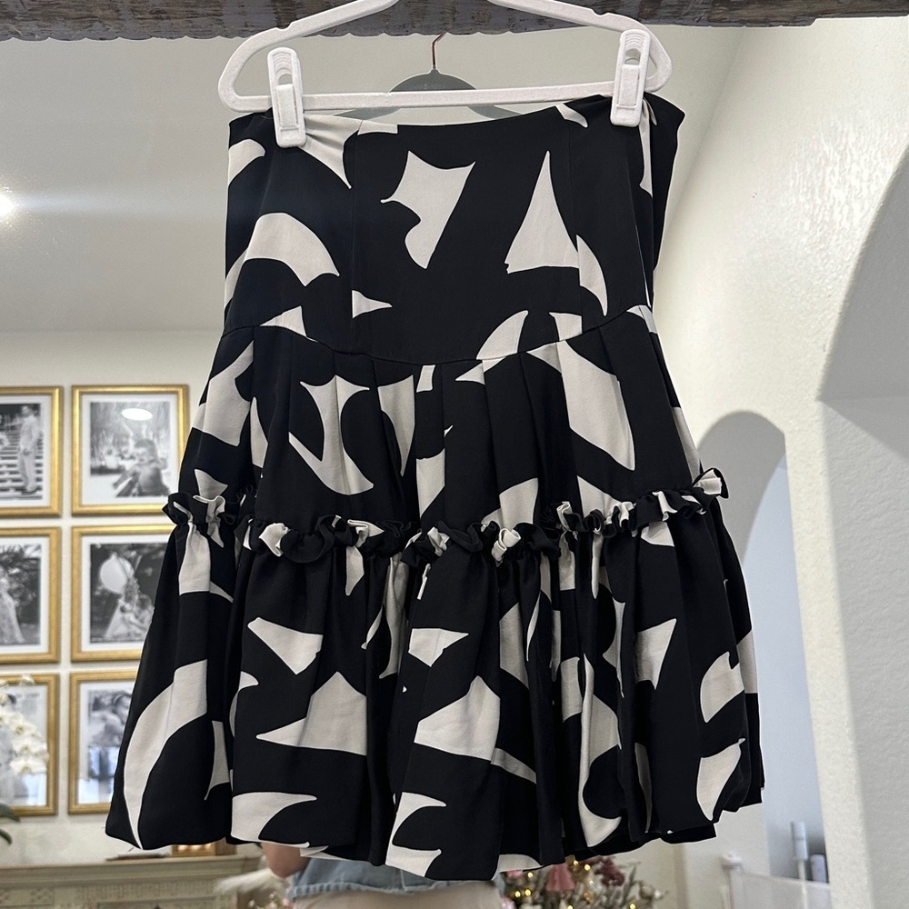 Diane Von Furstenberg Shakira Ruched Ruffled Silk Skirt